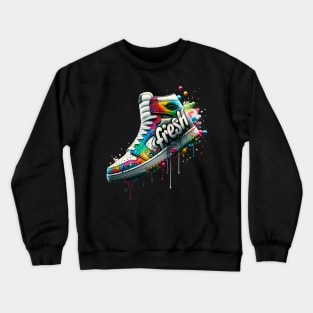 Graffiti Sneaker Splash Crewneck Sweatshirt